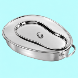 Bedpan Female S.s. With Cover