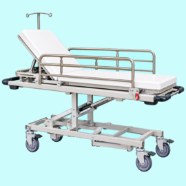 Emergency & Recovery Trolley Hi-lo, Raising Backrest, Two Way Longitudinal Tilt